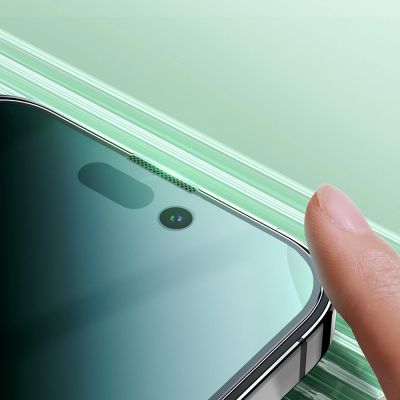 6. Joyroom Knight Green Glass for iPhone 14 Pro Max with Full Screen Anti Blue Light Filter (JR-G04)