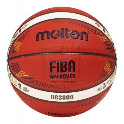 3. Molten Eurobaset 2025 Replica Basketball B7G3800-E5Z