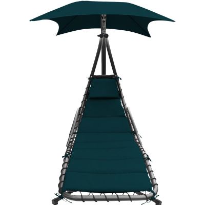 18. SWING ROCKING CHAIR WITH UMBRELLA LISBON TURQUOISE