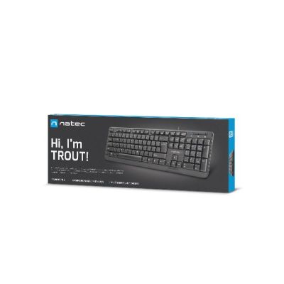 5. NATEC Trout US NKL-0967 membrane keyboard (USB 2.0; (EN); black)