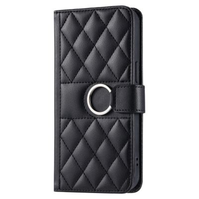 11. Samsung Galaxy A37 5G Leather Wallet Case with Stand and Shoulder Strap - Black