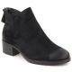 11. Women's ankle boots with a block heel, insulated, black, Potocki 12472