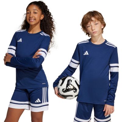 9. adidas Squadra 25 Long Sleeve Navy Blue Kids T-Shirt JJ0049