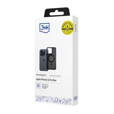 4. 3mk COOLing MagCase Case for Apple iPhone 16 Pro Max - Black