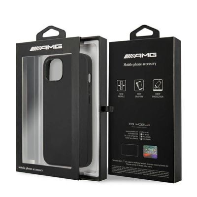 8. AMG Leather Hot Stamped Case for iPhone 13 mini - Black