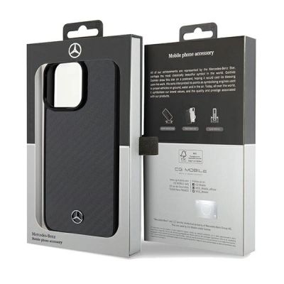 8. Mercedes Carbon Fiber Dynamic case for iPhone 15 Pro Max - black