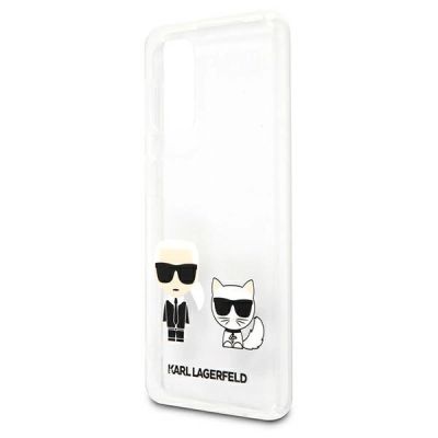 6. Karl Lagerfeld KLHCA32CKTR A326 A32 5G hardcase Transparent Karl & Choupette