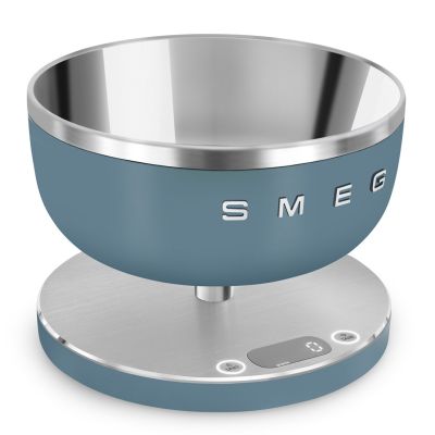 6. Smeg KSC01SBMWW kitchen scale Blue round top Electronic kitchen scale