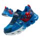 Leomil children's sports shoes Spiderman sneakers lightweight with velcro LED blue