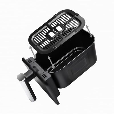 6. ELDOM FAT-FREE FRYER FR200 9 L, 2200W, TWO INDEPENDENT DRAWERS, 8 PROGRAMS, LED DISPLAY, TEMP. 80°C–200°C