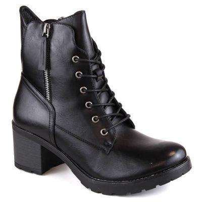 14. Potocki W WOL177A black platform ankle boots