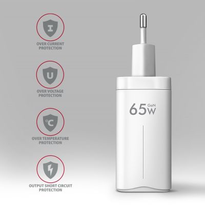 5. Axagon ACU-DPQ65W Mobile Device Charger Universal White AC Fast Charging Internal