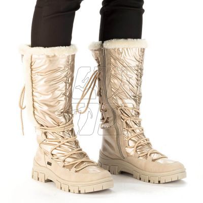 2. Rieker W RKR640 waterproof high snow boots, beige