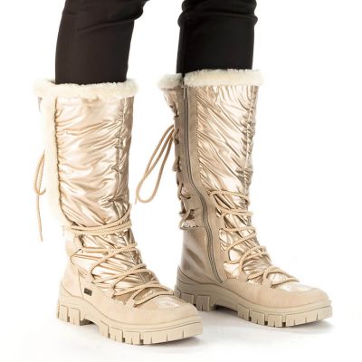 2. Rieker W RKR640 waterproof high snow boots beige