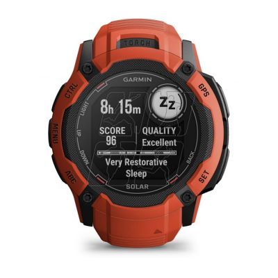 10. Garmin Instinct 2X SOLAR Sports Watch Red