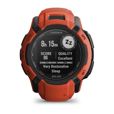 10. Garmin Instinct 2X SOLAR Sports Watch Red