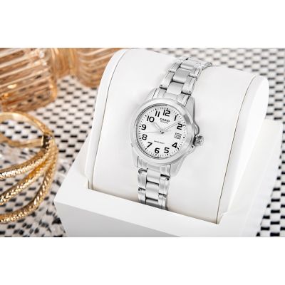 12. Women's Watch CASIO LTP-1259PD-7BEG + BOX