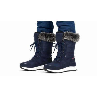 5. Trollkids Girls Hemsedal Winter Boots XT Waterproof Navy Blue (576-100)