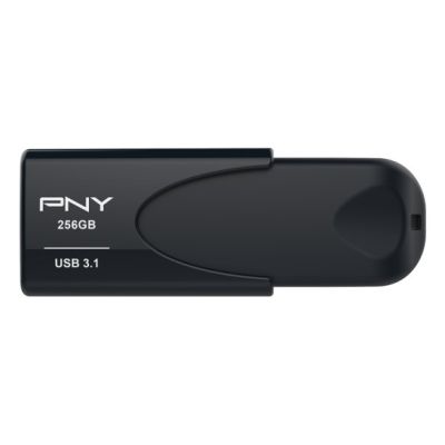 2. PNY Attache 4 USB Flash Drive 256GB USB Type-A 3.2 Gen 1 (3.1 Gen 1) Black