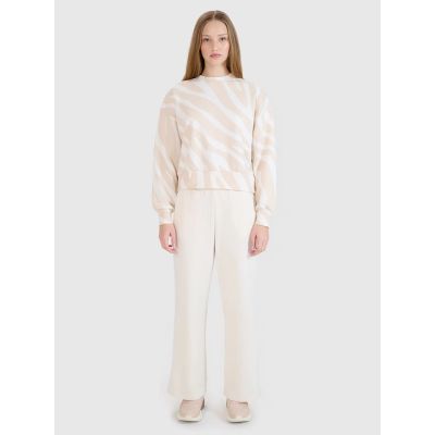 7. Women's sweatshirt without zipper and hood 4F 4FWSS25TSWSF1579-11A