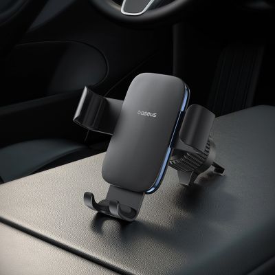16. Baseus Metal Age 3 Car Phone Holder, Gravity, for Air Vent - Black