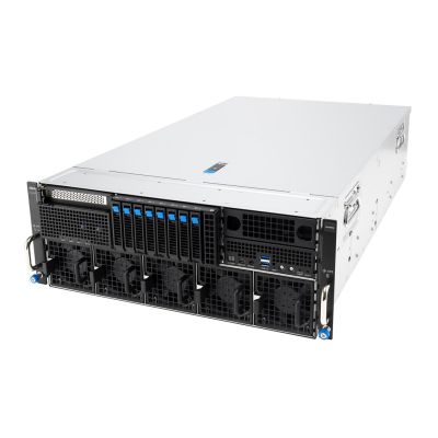 8. Asus Rack Platform (4U) ESC8000A-E13P AMD EPYC 9005 (8xNVMe, 2xM.2, 2x10Gbe, IPMI, 3200W)