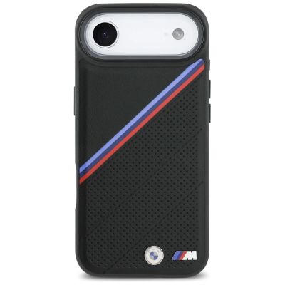 3. BMW M Tricolor Metal Logo MagSafe Case for iPhone 17 Air - Black