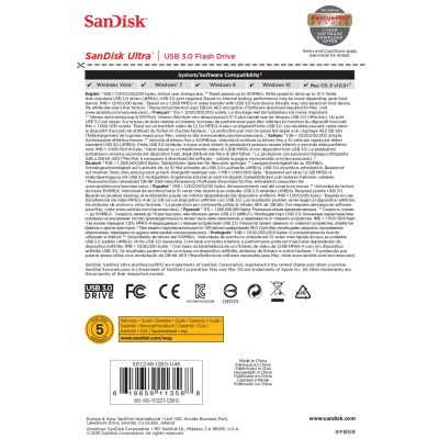 29. Pendrive SanDisk CRUZER SDCZ48-128G-U46 (128GB; USB 3.0; black)
