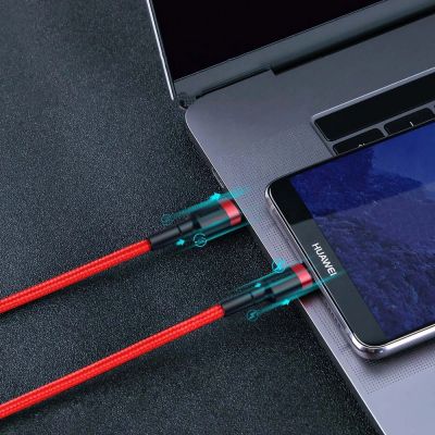 10. Baseus CATKLF-G09 USB-C - USB-C PD QC cable 60W 3A 480Mb/s 1m - red