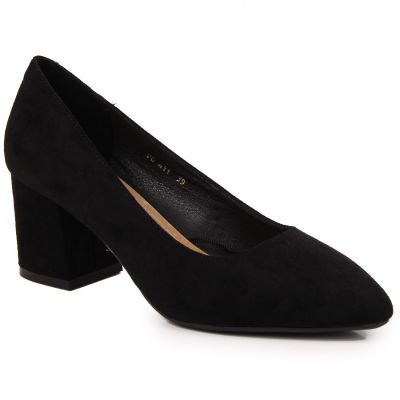 7. Sergio Leone W SK358A black high heel pumps 