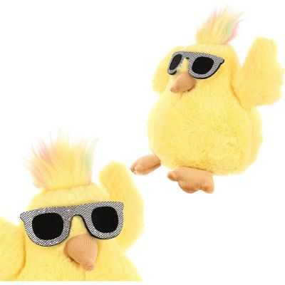2. CHICKEN WITH GLASSES 19CM SPRING DECORATION