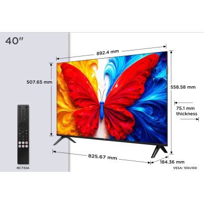 13. TCL S5L 40S5L TV 101.6 cm (40") Full HD Smart TV Wi-Fi Black 300 cd/m2