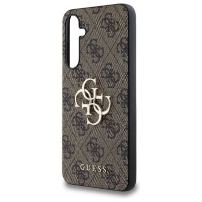 6. Guess 4G Big Metal Logo case for Samsung Galaxy A55 - brown