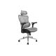 Ergonomic Office Chair + Headrest/Armrests Gray Solid Retail Equipment