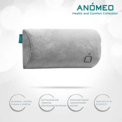 7. Small Half-Roll Head Support Pillow ANOMEO