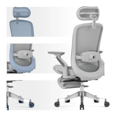 4. Leadpro 8.7 Grey Swivel Chair
