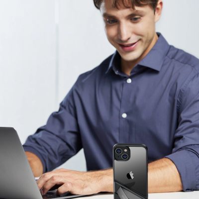 6. Ugreen LP633 Kickstand Protective Case Hard Cover with Gel Frame and Built-in Stand for iPhone 14 (90924)