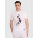 2. Men's regular t-shirt with volleyball print 4F 4FRAW25TTSHM3318-10S