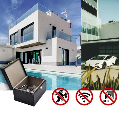15. Signal blocking chest Radio blocking Faraday Box for car keys smartphone black