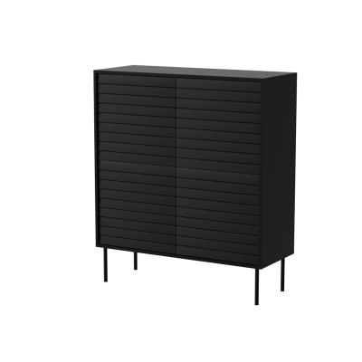 4D CORTINA chest of drawers 102x40x118 black
