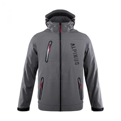 2. Alpinus Denali softshell jacket gray M BR43386