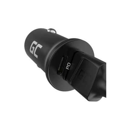 13. GREEN CELL CAR CHARGER GC POWERRIDE NANO38 38W 6A 1X USB-C 1X USB-A