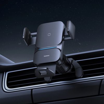 18. Baseus Wisdom Inductive Charger Car Phone Holder for Grille Black (CGZX000001)