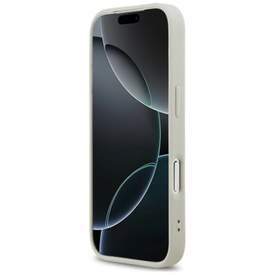 5. DKNY Checkered with Printed Stripes iPhone 17 Pro Case - Beige