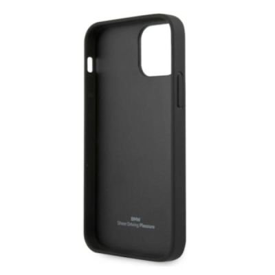 7. BMW Leather Perforate Case for iPhone 12 / iPhone 12 Pro - Black