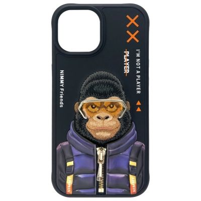 4. Nimmy Cool&Cute 2.0 Monkey case for iPhone 15 - black