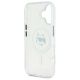 7. Karl Lagerfeld IML Metal Choupette Head MagSafe iPhone 16 Case - White