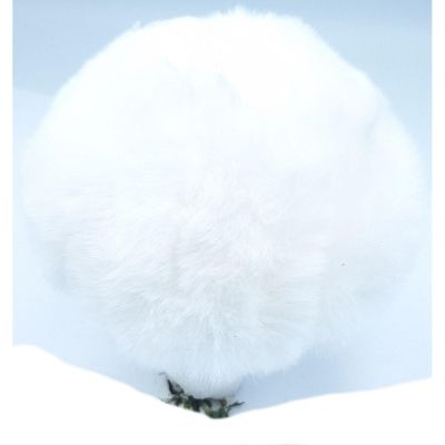 6. DECORATIVE PENDANT MUSHROOM 8x12CM WHITE