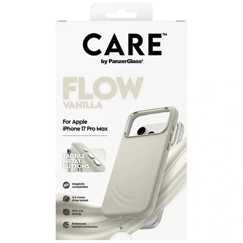 4. CARE by PanzerGlass FLOW MagSafe Case for iPhone 17 Pro Max - Beige