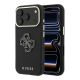 Guess Grained & Big Resin Logo Case for iPhone 18 Pro Max / 17 Pro Max - Black